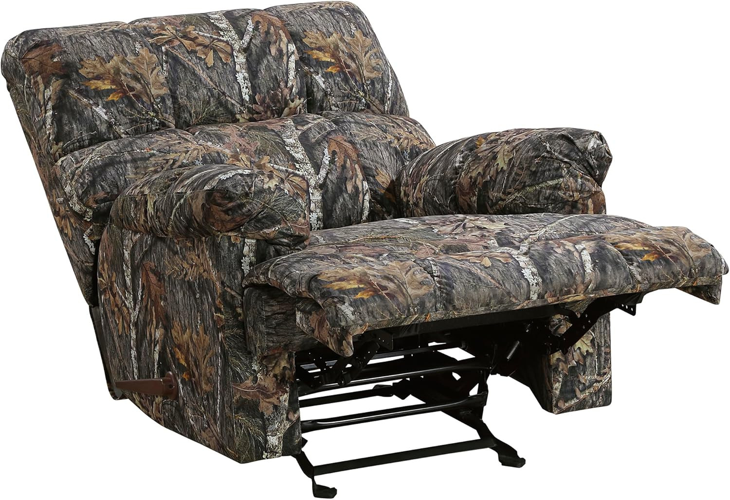 Camouflage Glider Recliner Chair with Plush Comfort and Easy Assembly