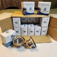 Junior Duo Bar/Pre Sink Stainless Steel Strainer Assembly W/Basket Pack Of 20.