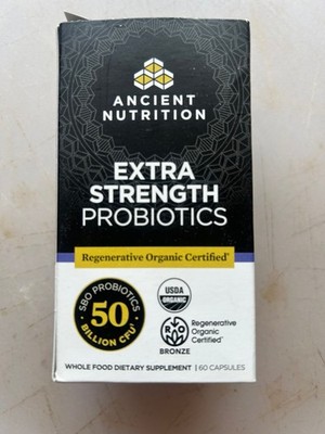 Ancient Nutrition Extra Strength Probiotics 50 Billion CFU 60 Capsules