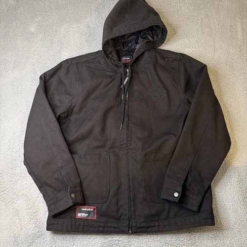 Yokohama ADVAN RACING Hooded Canvas Mechanics Crew Jacket Men's 2XL full zipper - product listing photo