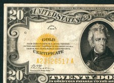 $20 1928 Gold Certificate ** DAILY CURRENCY AUCTIONS COMBINED SHIPPING
