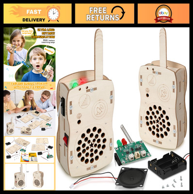 STEM Walkie Talkies DIY Electronics Kit for Kids 8-14 | Science Projects & Exper