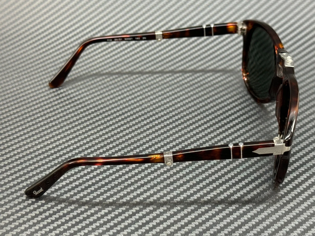 PERSOL PO0714 24 31 Havana Green Square Men's Sunglasses 52 mm