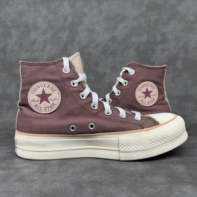 CONVERSE Chuck Star Platform Lift Shoes A03721C Wine Mauve Women s Size 7