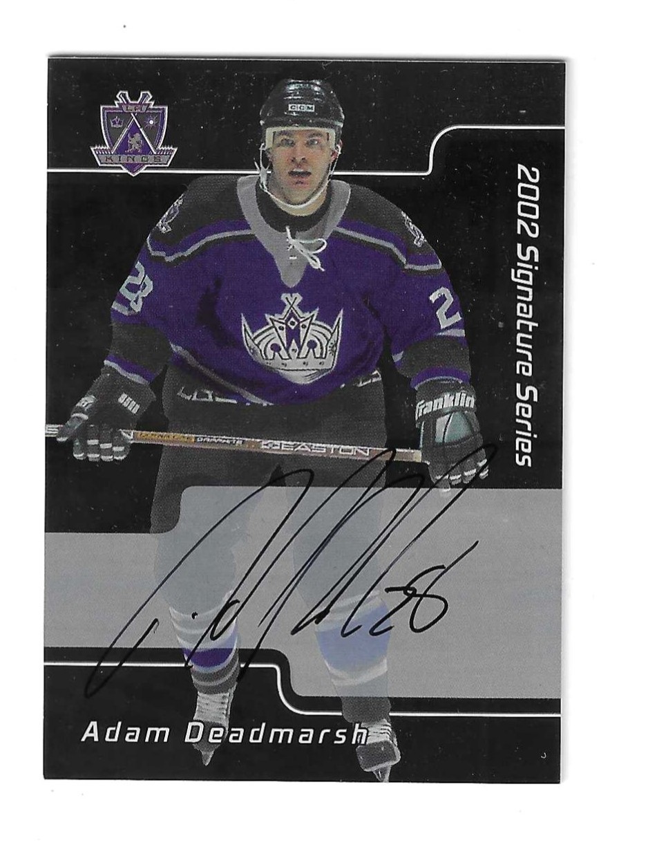 Adam Deadmarsh 2001-02 Be a Player Signature Series Auto Card # 025
