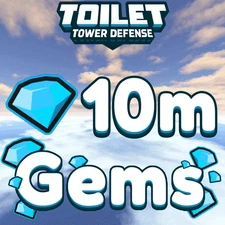 10M GEMS TTD Toilet Tower Defense Roblox Diamonds