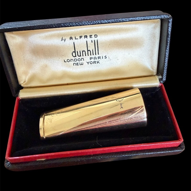 RARE: Circa 1920 Alfred Dunhill 14K Solid Gold Cigarette Holder （22.99g）