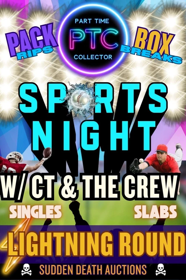Sunday Sports Spectacular! Breaks, Slabs, Sealed, Singled & MORE!! Join us!
