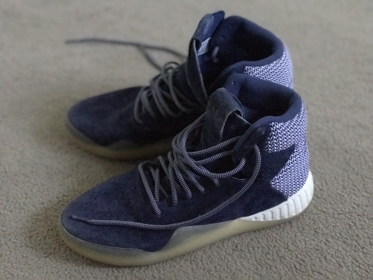 Adidas Originals Tubular Instinct Blue High Top Trainers Sneakers