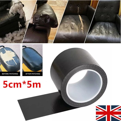 Leather Vinyl Repair Kit Black Filler Restore Car Seat Couch Sofa Bus