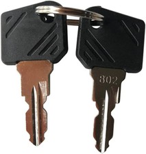 2 X 802 Ignition Key - Linde Forklift - E16 - L12 - SENT TRACKED 48