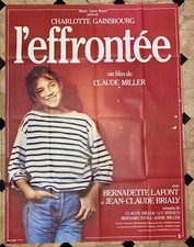 L'Effrontee Affiche ORIGINALE 120x160cm - 1985 Charlotte Gainsbourg - Défauts