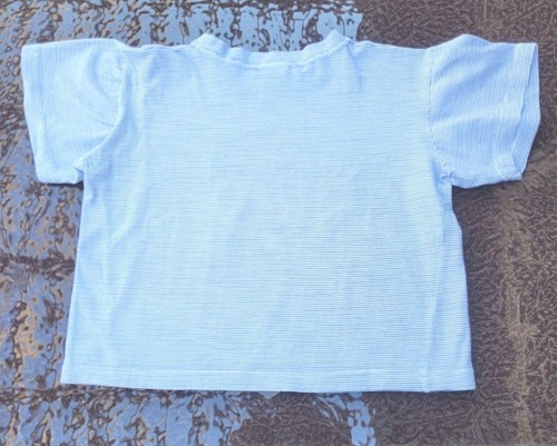 Vtg 1990's Girls Guess Logo Nautical Striped T-Shirt Sailor Look Size 6X READ - Picture 5 of 11
