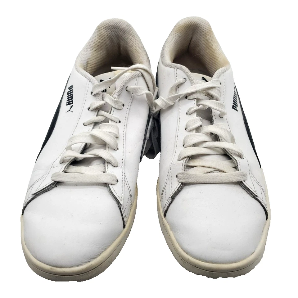 Zapatillas deportivas de baloncesto vintage Puma blancas negras bajas zapatos para hombre 10,5 difíciles de encontrar de colección Foto 2 de 4