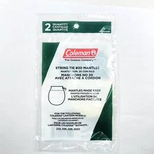 New Coleman #20 Model 20-104 Lantern Mantle 2 Pack - 222 222A 226 226A 229 3022