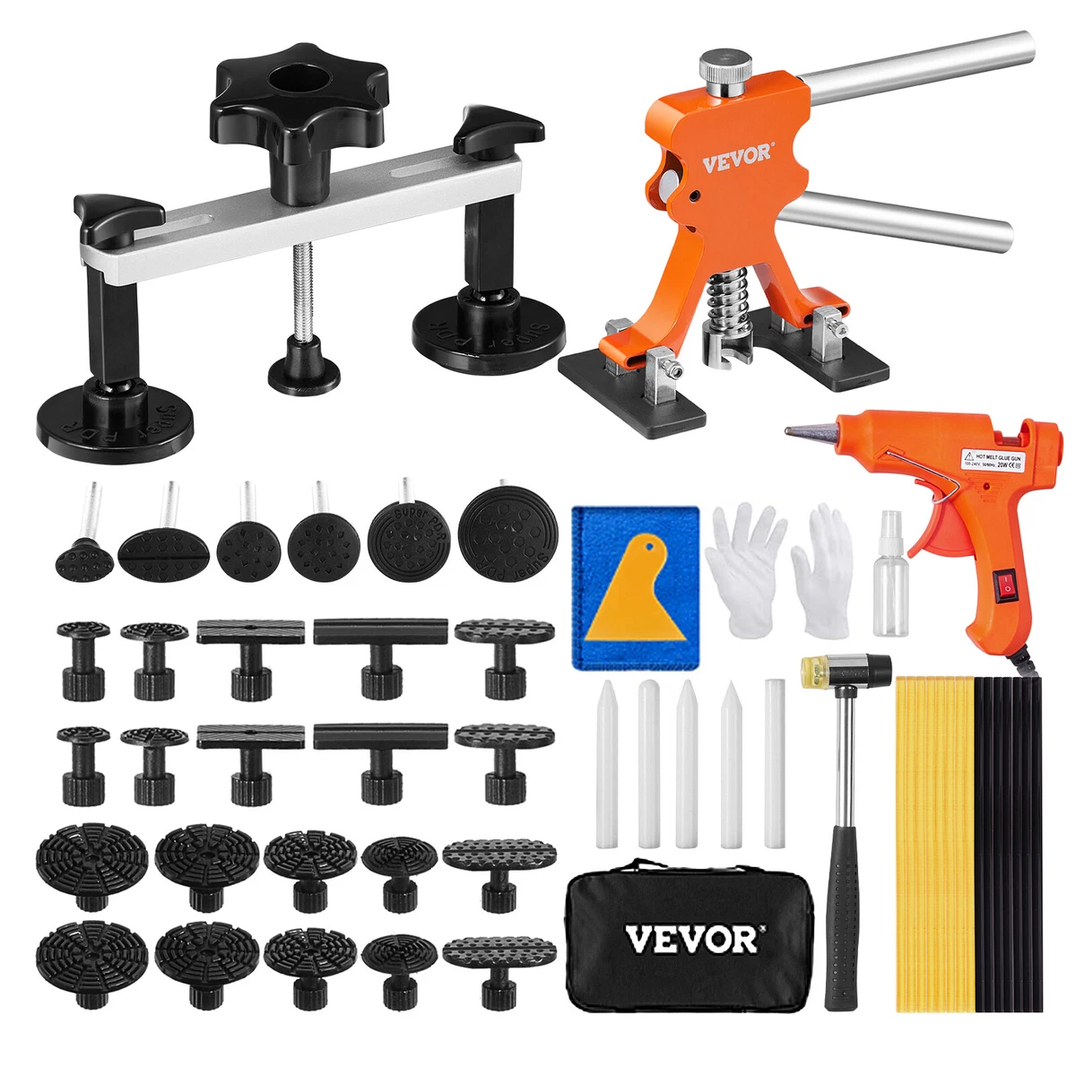 Kit De Débosselage Sans Peinture – 15 Pièces Pour Voiture, Moto, Frigo, Répare Les Bosses Soi-même