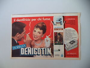 Advertising Advertising 1961 Toothpaste Smiley Durban S Denicotin Ebay