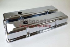 Chrome Steel Short Valve Cover Small Block Chevy 265-283-305-307-327-350 Sbc Chrome Steel Short Valve Cover Small Block Chevy 265-283-305-307-327-350 Sbc