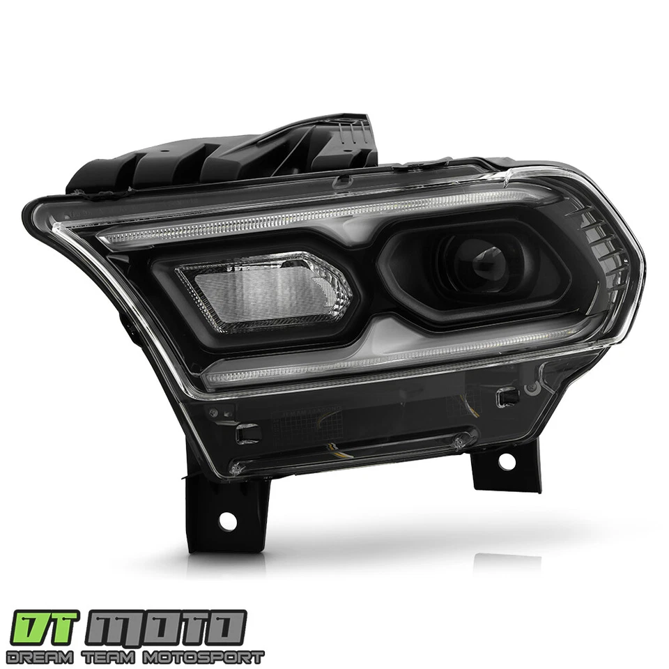 For 2021-2024 Dodge Durango Black w/Halogen Turn Signal LED Headlight - Driver - Image 3 of 4