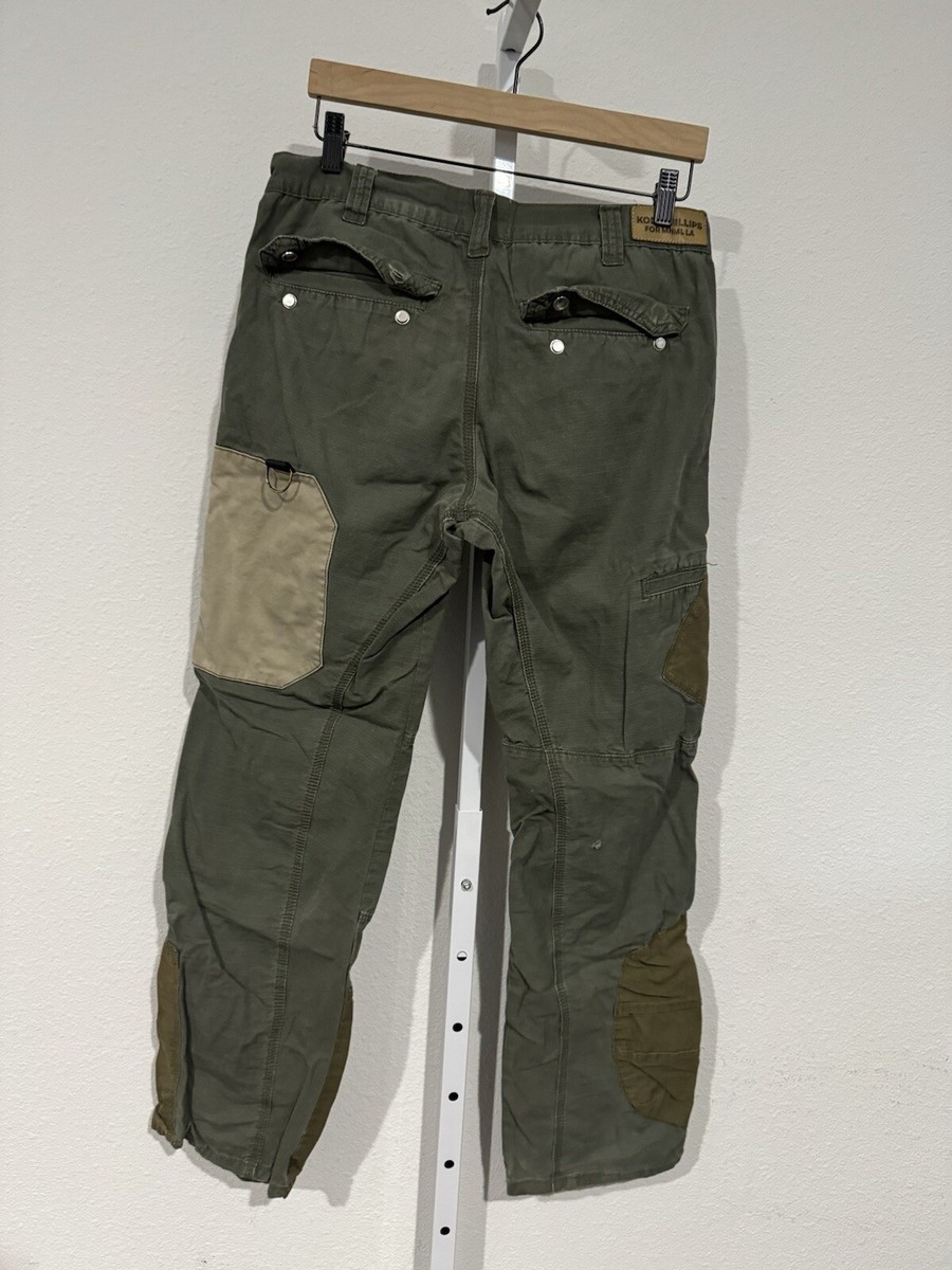 Kody Phillips Men's Cargo Pants Sz 30 (Fit 32) Green Beige Kody Phillips Men's Cargo Pants Sz 30 (Fit 32) Green Beige