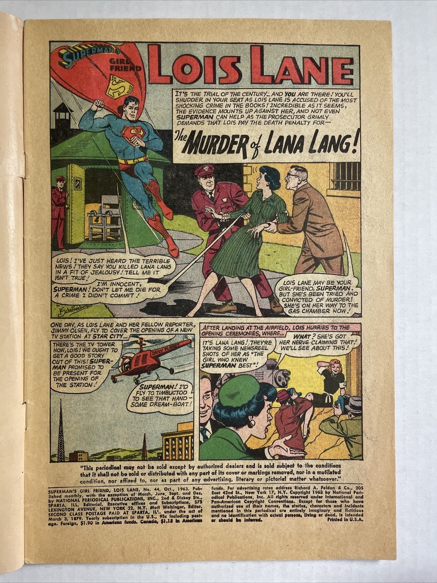 Lois Lane 44 G 1963 DC Comics Superman | eBay