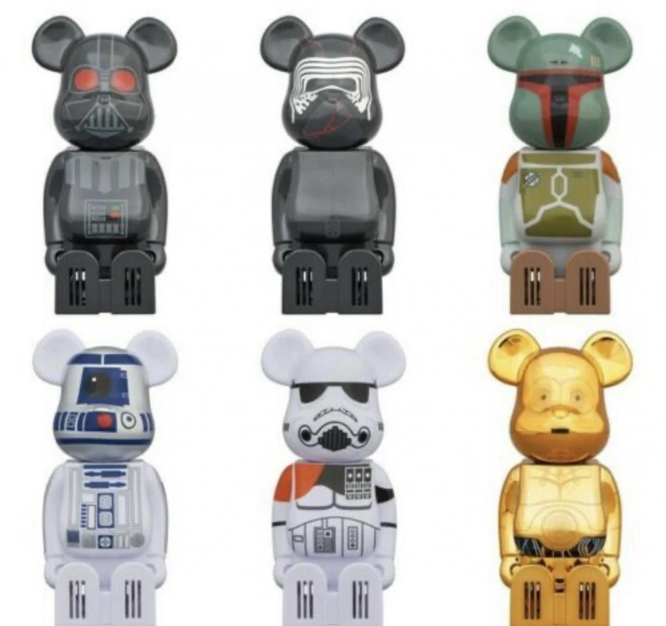 Medicom Toy BE@RBRICK Cleverin Bearbrick Star Wars Juego de 6 Piezas Competición Figura Foto 3 de 4