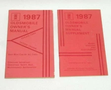 1987 Oldsmobile Cutlass Cruiser Ciera Factory Original Glovebox Owners Manual
