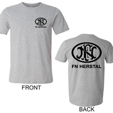 FN Herstal Firearms Guns Men's Grey Size S to 3XL