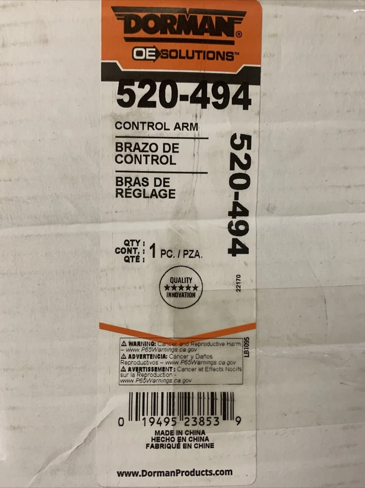 Suspension Control Arm and Ball Joint Assembly Dorman 520-494 - Image 4 of 4