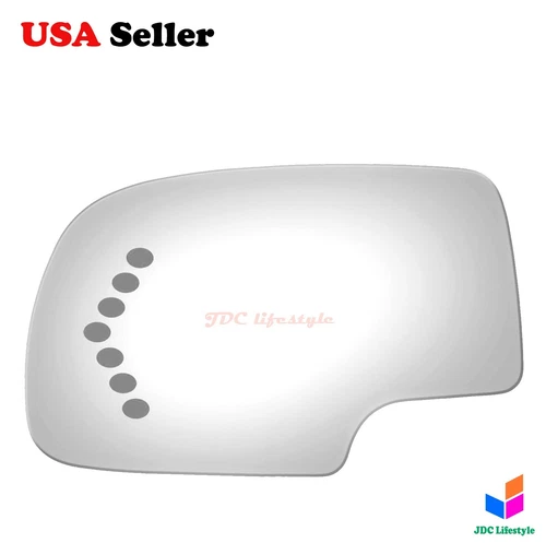 NEW fit 00-07 Chevrolet GMC Truck SUV Driver Side for Signal Mirror Glass #4017S