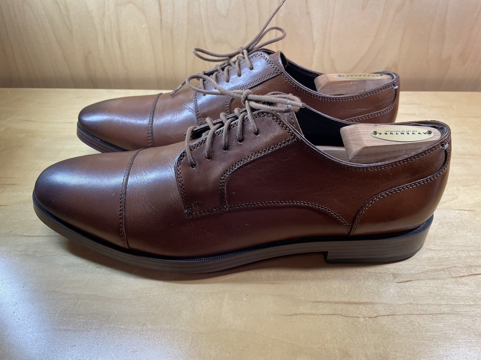 SAOLA Scarpe Cole Haan Oxford Grand 0S da uomo taglia 11M marroni in pelle stringate
