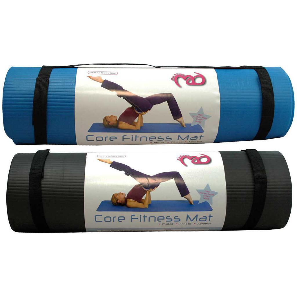 FitnessMad Fitness Mad NBR Pilates Mat Blue 10mm eBay