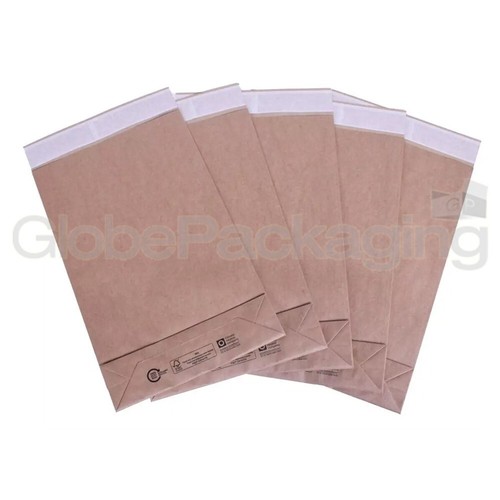 100x SACCHETTI PER POSTA CARTACEI KRAFT ECO-FRIENDLY 190x300x50mm (7x12x2") PACCO - Foto 5 di 6