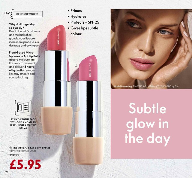 Oriflame The One AZ Lip Balms SPF 25 eBay