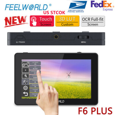 FEELWORLD F6 PLUS V2 Monitor 6'' Touch Screen 3D LUT 4K HDMI Video On Camera DSLR