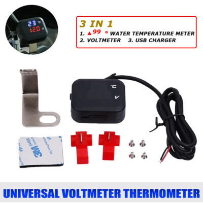 for Tmax 500 530 560 3 In 1 Voltmeter Air Temperature Meter with Usb Charger