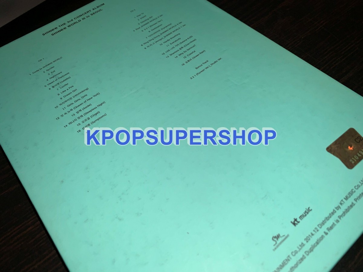 Shinee World III in Seoul CD Great Cond. The 3rd Concert Album 2CD