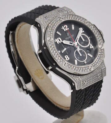 Hublot Big Bang 44mm Pave Factory Diamonds Steel 301.SX.130