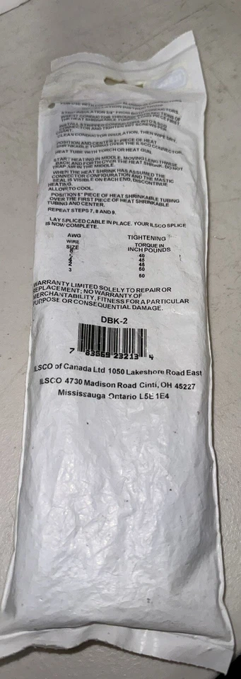 Ilsco DBK-2, AL MEC 2-8 T UL CSA Direct Burial Splice - Image 4 of 4