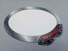 Dyno Caliper Number Plate NOS Mid Old School BMX Vintage White Oval