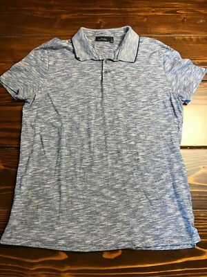 Marc Anthony Shirt, Men's Size Large, Blue Gray, Short Sleeve