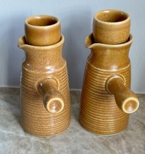 Denby Langley Canterbury &Ouml;l & Essig Vinaigrette Paar Retro Mid Century