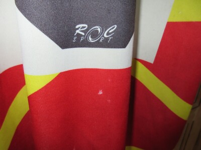 Maillot De Rugby Vintage U.S LEZAT XV - N°3 - ROC SPORT - Jaune Et Rouge - Taille XXL