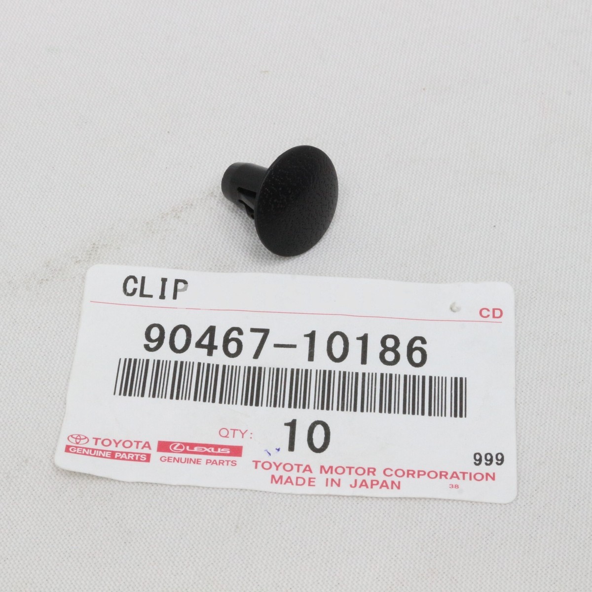 ぺん 90467-10186 Toyota OEM Genuine CLIP(FOR FRONT FENDER APRON SEAL