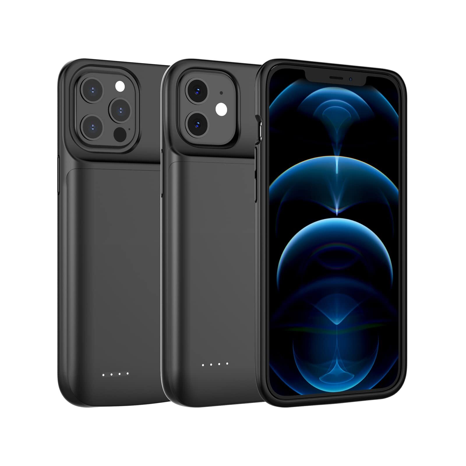 JCK Cover Batteria per iPhone 12/12 Pro 7000mAh Ricaricabile Power Bank Backu...