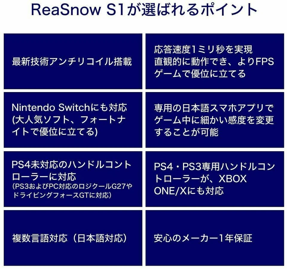 nuevo ReaSnowS1 PS5 compatible convertidor de juegos macros de alta precisión envío a Japón Foto 4 de 4