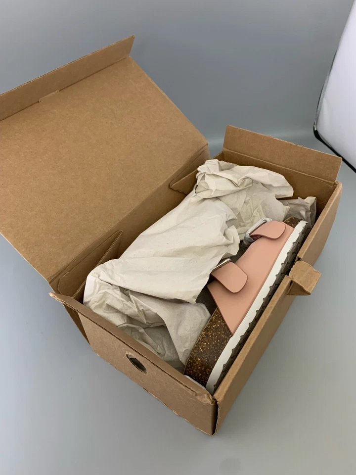 Sandalia Plantilla Doble Hebilla London Rebel Beige Talla US 5-UK 3 Nueva Foto 2 de 4