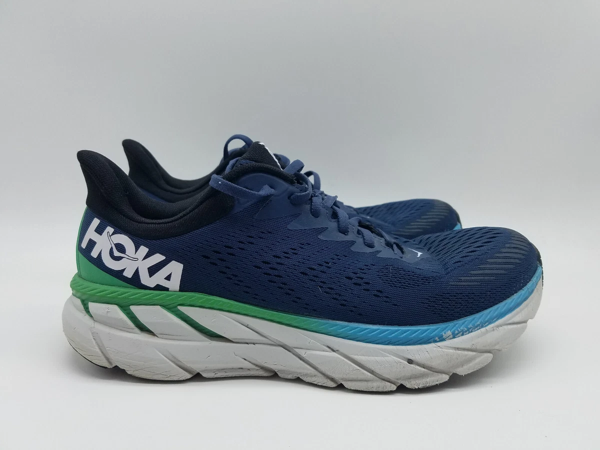 Hoka One One Clifton 7 Mens Running Shoes Size 11 Moonlit Ocean *See  description | eBay