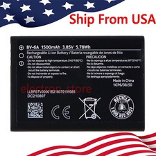 New 1500mAh BV-6A Battery For Nokia Banana 2060 3060 5250 C5-03 8110 4G Mobile