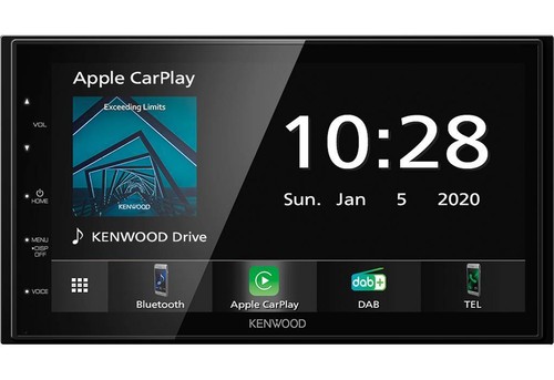 Kenwood Autoradio Apple CarPlay DAB+ für Audi A4 2004-2009 anthrazit Teilaktiv - Bild 5 von 6